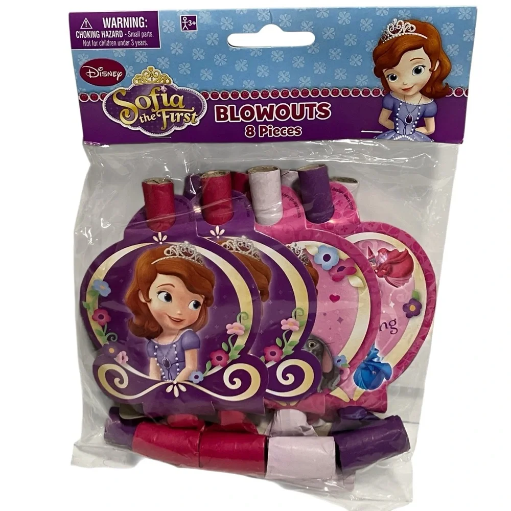Sofia The First Disney Blowouts 8 Piece Birthday Party Favors NEW